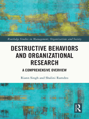 cover image of Destructive Behaviors and Organizational Research